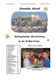 (7,72 MB) - .PDF - Marktgemeinde Albrechtsberg an der großen Krems