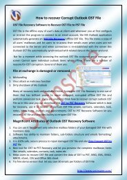 Free OST Recovery Software