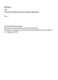 Bulletin des Deutschen Historischen Instituts Moskau Nr. 1