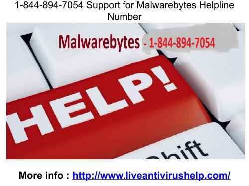 1-844-894-7054 Support for Malwarebytes Helpline Number