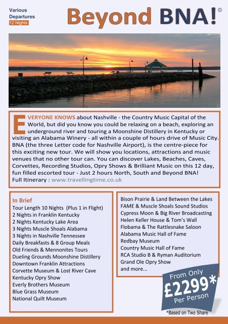 Travelling Time 2019-2020 Brochure