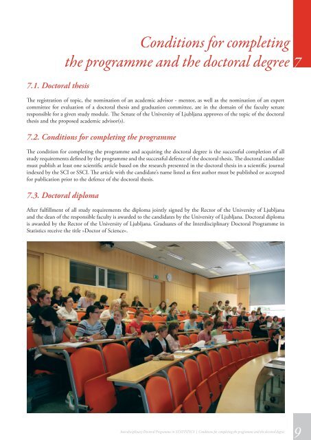 10 Interdisciplinary Doctoral Programme in STATISTICS - Univerza v ...