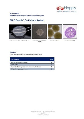 Protocol_3D CoSeedis Co-Culture System