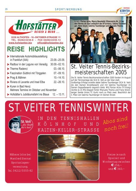 Ausgabe 09.2005 (PDF-Format, ca. 2,6 MB - Zentrum Kärnten in ...