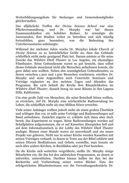 Sie haben ein Recht auf Wohlstand! JOSEPH MURPHY