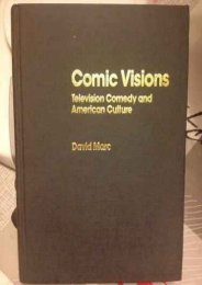 Download PDF Comic Visions: Television Comedy and American Culture (Media   Popular Culture) Full