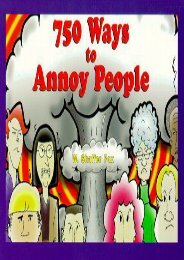 Download PDF 750 Ways to Annoy People Online