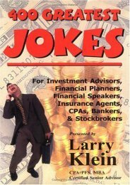 Download PDF 400 Greatest Jokes for Financial Professionals (includes Audio CD) Full