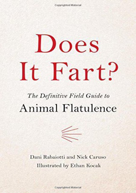 Download PDF Does It Fart?: The Definitive Field Guide to Animal Flatulence Online