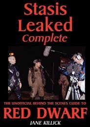 Download PDF Stasis Leaked Complete: The Unofficial Behind the Scenes Guide to Red Dwarf Online