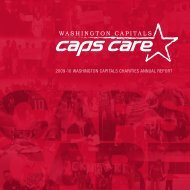 2009-10 WASHINGTON CAPITALS CHARITIES ANNUAL REPORT