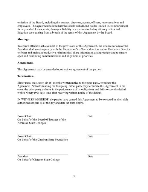 BOARD OF TRUSTEES Meeting Notice - Nebraska State College ...