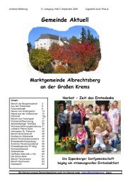 Gemeinde Aktuell - Marktgemeinde Albrechtsberg an der großen ...