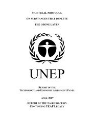 montreal protocol on substances that deplete the ozone layer