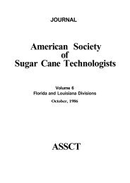 American Society of Sugar Cane Technologists ASSCT