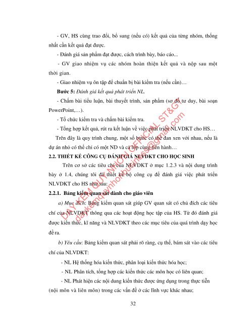 PHÁT TRIỂN NĂNG LỰC VẬN DỤNG KIẾN THỨC CHO HỌC SINH THÔNG QUA DẠY HỌC TÍCH HỢP CHƯƠNG 6, 7 PHẦN KIM LOẠI - HOÁ HỌC LỚP 12