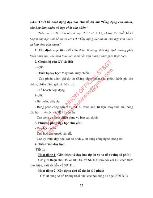 PHÁT TRIỂN NĂNG LỰC VẬN DỤNG KIẾN THỨC CHO HỌC SINH THÔNG QUA DẠY HỌC TÍCH HỢP CHƯƠNG 6, 7 PHẦN KIM LOẠI - HOÁ HỌC LỚP 12