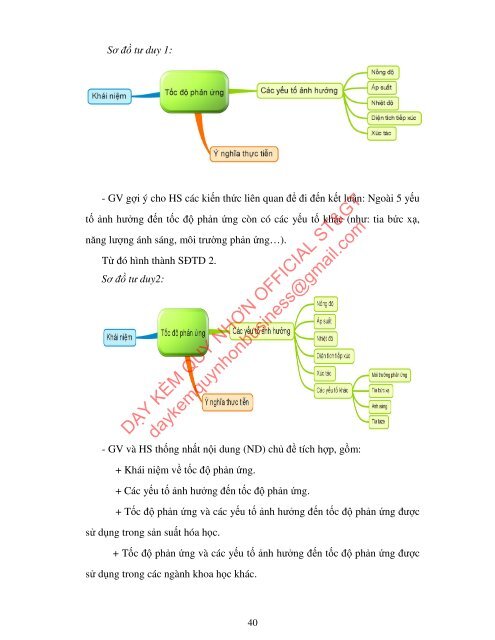 PHÁT TRIỂN NĂNG LỰC VẬN DỤNG KIẾN THỨC CHO HỌC SINH THÔNG QUA DẠY HỌC TÍCH HỢP CHƯƠNG TỐC ĐỘ PHẢN ỨNG VÀ CÂN BẰNG HÓA HỌC - HÓA HỌC LỚP 10