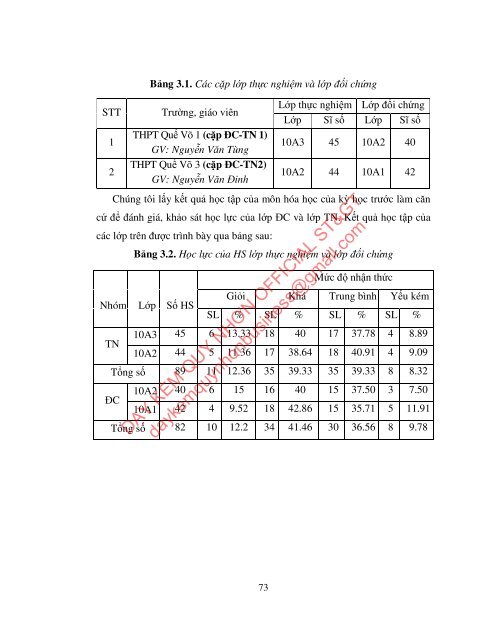 PHÁT TRIỂN NĂNG LỰC VẬN DỤNG KIẾN THỨC CHO HỌC SINH THÔNG QUA DẠY HỌC TÍCH HỢP CHƯƠNG TỐC ĐỘ PHẢN ỨNG VÀ CÂN BẰNG HÓA HỌC - HÓA HỌC LỚP 10