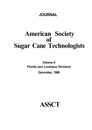 American Society of Sugar Cane Technologists ASSCT