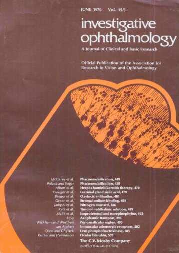 Front Matter (PDF) - Investigative Ophthalmology & Visual Science