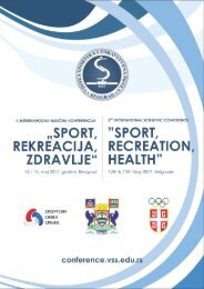 SPORT, REKREACIJA, ZDRAVLJE“ zbornik-radova-2017