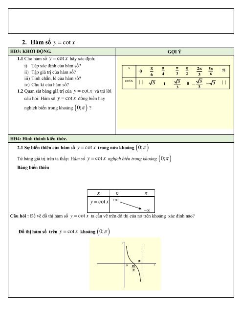 GIÁO ÁN PP MỚI THEO CHỦ ĐỀ MÔN TOÁN LỚP 11