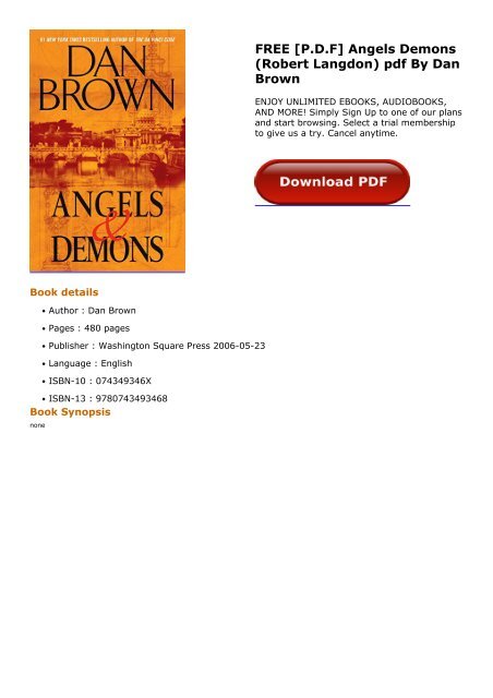 Angels Demons Robert Langdon