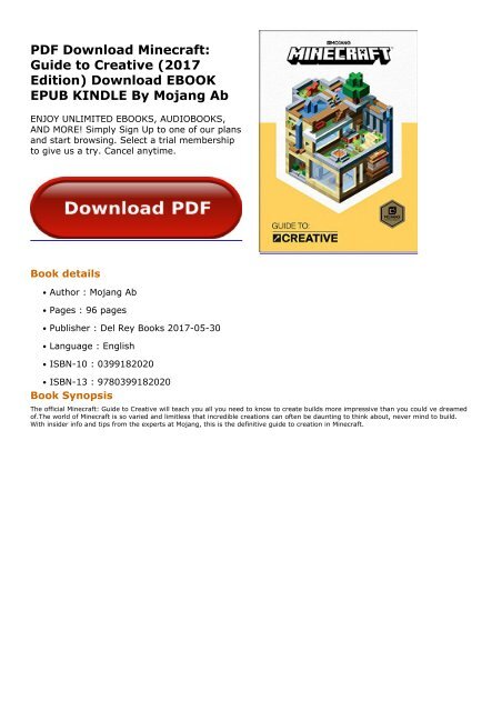 Minecraft guide to creative pdf free download slow download speeds steam