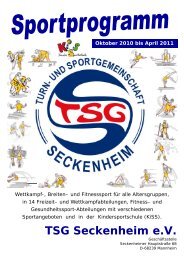 gesundheits - sport - TSG Seckenheim eV