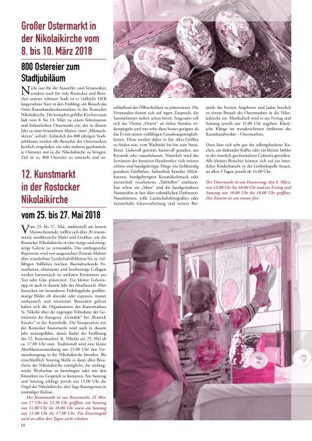 Ostpost 36 - Das Altstadtmagazin aus der Hansestadt Rostock