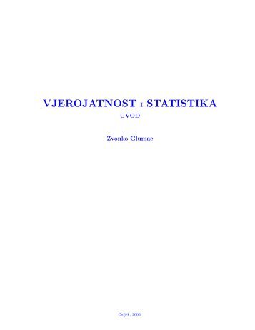 Vjerojatnost i statistika - uvod