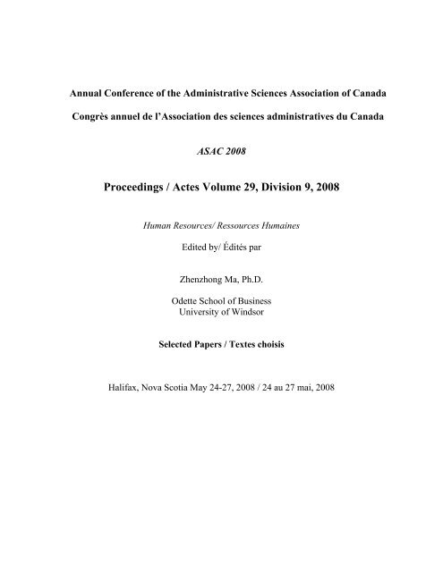 Proceedings / Actes Volume 29, Division 9, 2008 - Index of
