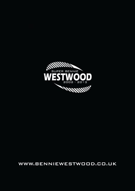 2013 Super Bennie Westwood Testimonial Brochure 