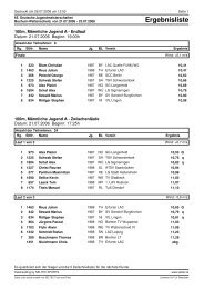 Ergebnisliste - German Athletics