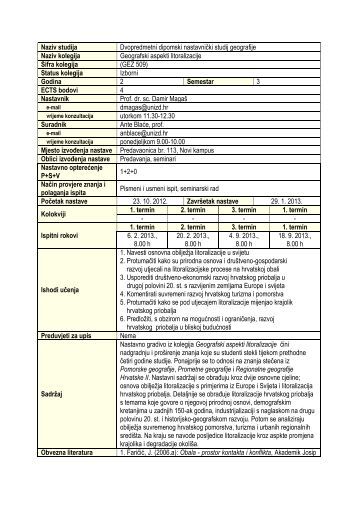 Sveučilište u Zadru Sveučilište u Zadru