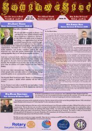 Rotary Bangalore Southwest_Bulletin_June 2018