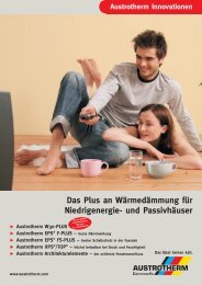 Das Plus an Wärmedämmung für Niedrigenergie - Austrotherm ...