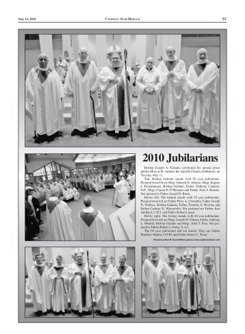 2010 Jubilarians - Catholic Star Herald