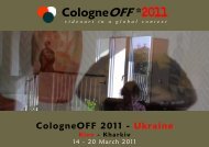 CologneOFF 2011 - videoart in a global context - Sabina Jacobsson