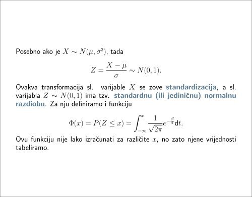 Statistika (za biologe, 2.dio) - Pmf