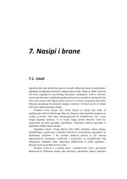 7. Nasipi i brane 7.1. Uvod