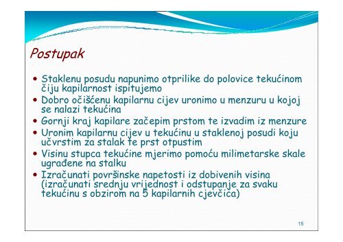 Jadranka Vujčić - Određjivanje površinske napetosti - "Split 3" Split