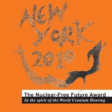 New York City - The Nuclear-Free Future Award