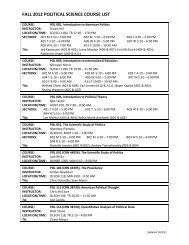 FALL 2012 POLITICAL SCIENCE COURSE LIST - UC Davis ...