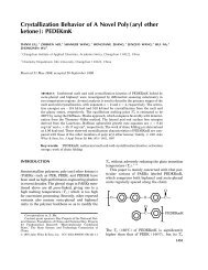 Crystallization behavior of a novel poly(aryl ether ketone): PEDEKmK