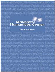 Statement of Activities - Minnesota Humanities Center