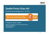 Zweifel Pomy-Chips AG - Branding-Institute