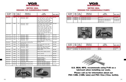 a complete line of quality seals - Mechanical Parts Suppliers ...