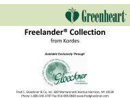 Freelander® Collection - Fred C. Gloeckner & Company Inc.